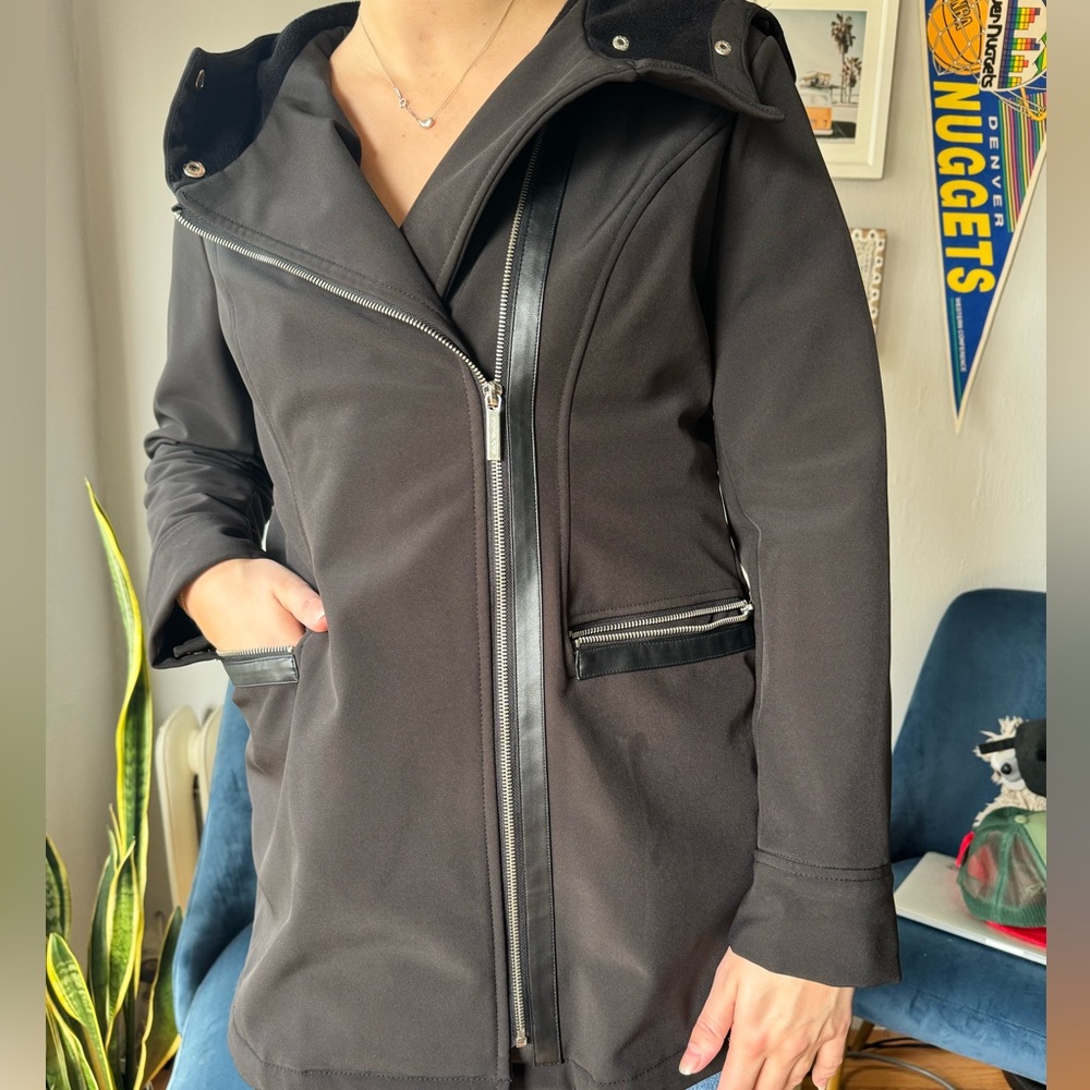 Michael Kors Hooded Water-resistant Coat